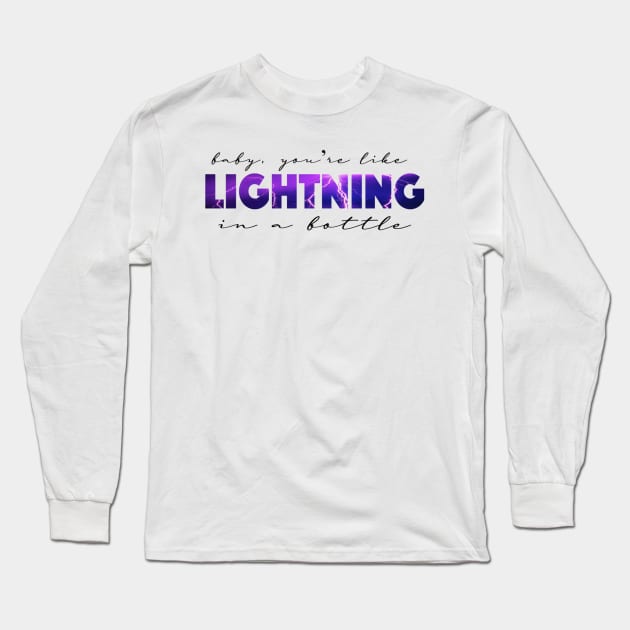 Electric Love Lightning Long Sleeve T-Shirt by CMORRISON12345